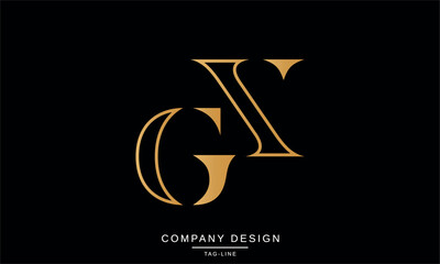 GX, XG Abstract Letters Logo Monogram Design Icon Font