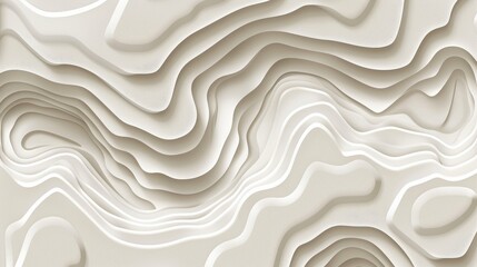 Abstract creamy waves creating a tranquil soothing texture - obrazy, fototapety, plakaty