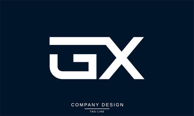 Fototapeta premium GX, XG Abstract Letters Logo Monogram Design Icon Font