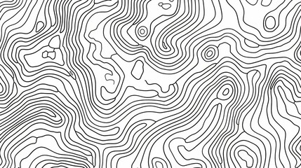 Abstract topographic lines forming a mesmerizing pattern - obrazy, fototapety, plakaty