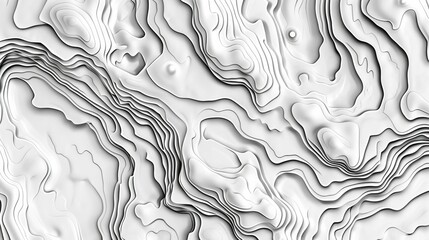 Abstract white marble wave patterns - obrazy, fototapety, plakaty