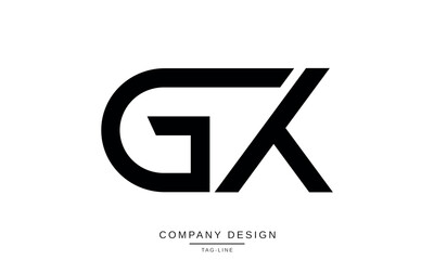GX, XG Abstract Letters Logo Monogram Design Icon Font