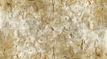Aged and wrinkled paper texture with crease marks - obrazy, fototapety, plakaty