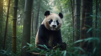 Bamboo Forest and Panda