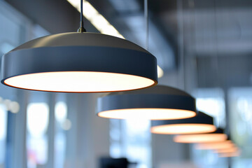 Italian office lighting showcasing modern design and functionality.