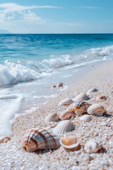 beach with seashells