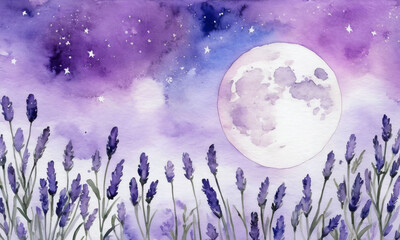 Lavender Watercolor Background