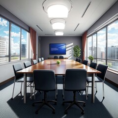 オフィスの会議室