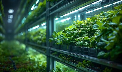 Modern vertical farms that specialize in mass-producing vegetables in a carefully controlled environment