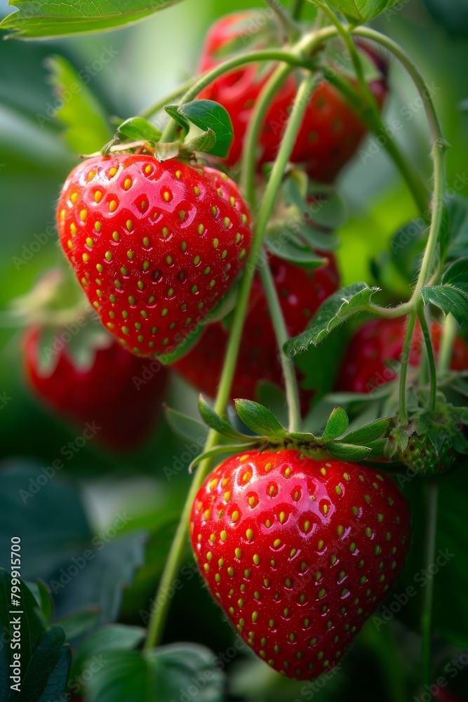 Wall mural strawberry