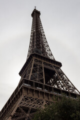 eiffel tower city in summer