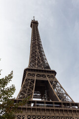 eiffel tower city in summer