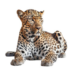 PNG - photo of lying leopard isolated isolated transparent background