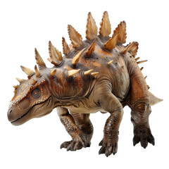 Fototapeta premium stegosarus dinosaur isolated on transparent background