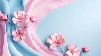 Abstract background with a pink and blue color gradient