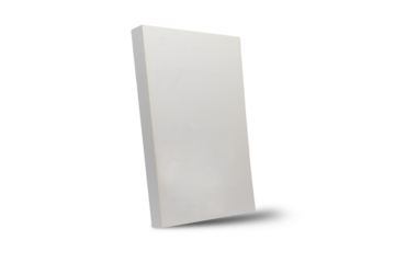 Real blank book on white background for mockup