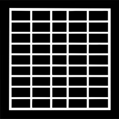 grid voids square, pictogram