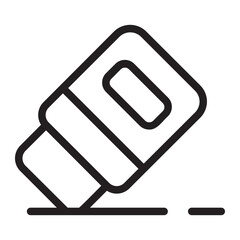 eraser line icon