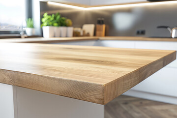 Minimalist Elegance Circcle Wooden Exhibition Table