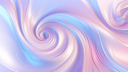 Obraz premium Swirling Pastel Hues, Abstract Fluid Art, Soft Color Waves Background