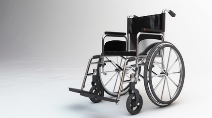 Wheelchair, isolated background. 