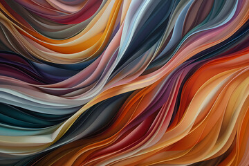 Bright abstract smooth lines. Colored background.