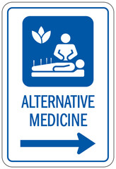 Hospital way finding sign alternative medicine