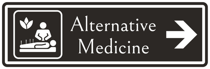 Hospital way finding sign alternative medicine