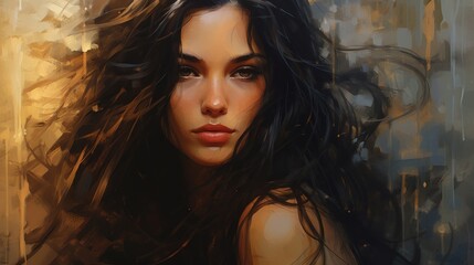 Captivating Portrait of a Mysterious Woman