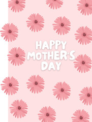 Floral Happy Mothers Day Greeting Poster