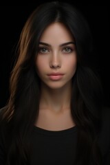 Fototapeta premium Captivating Portrait of a Mysterious Woman