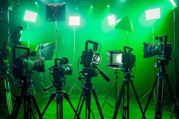 chromakey video studio production video camera lighting