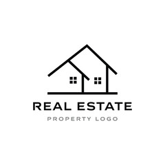Elegant roof home residential logo vector for sophisticated real estate branding