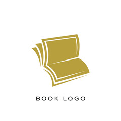Book logo design template vector illustration