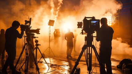 Fototapeta premium video shooting music video video production studio