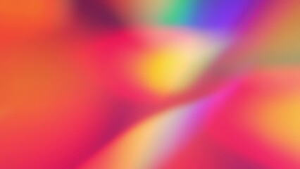 Vivid blurry pink red orange yellow blue purple rainbow color gradient abstract background. Light...