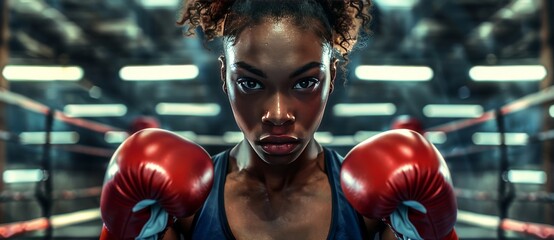 boxer ring woman african american