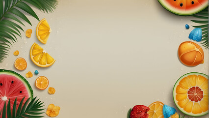 Fototapeta premium summer holiday background