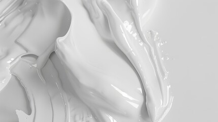 White Sealant on a White Background - Generative Art

