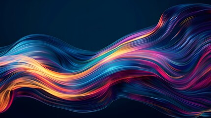 Modern abstract high-speed movement. Colorful dynamic motion on blue background. Movement...