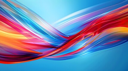 Modern abstract high-speed movement. Colorful dynamic motion on blue background. Movement technology pattern for banner or poster design background concept.