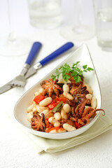 White beans with octopus.