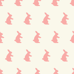 seamless pattern, rabbit art surface design for fabric scarf and decor
