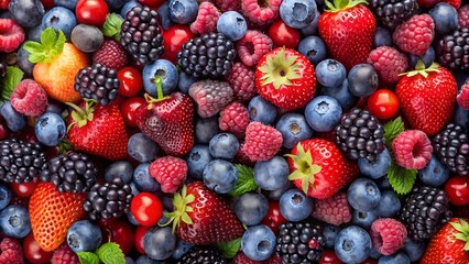 mixed berries background. fruit background to view, hight quality photo