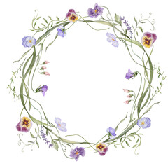 Watercolor wreath