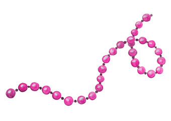 pink beads, round beads, decoration, hand-painted with watercolors for stickers, magazines, decoration