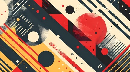 Obraz premium pattern with retro circles
