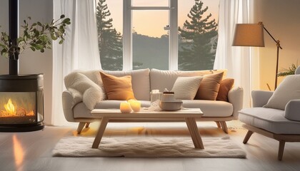 "Luminous Comfort: Unwind in a Light-Filled Living Room Escape"couch, lounge, luxury, armchair, lamp, living room, 