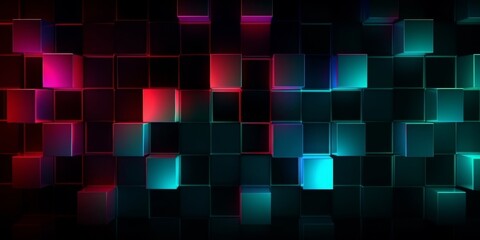 Dark Multicolor, Rainbow pattern with lines, rectangles. Colorful lines, squares on abstract background with gradient. Best design for your ad, poster, banner. High quality photo