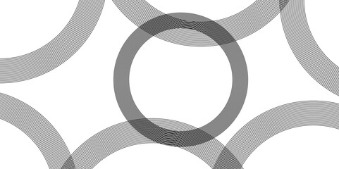Circle hipster line. Dark gray background abstract vector